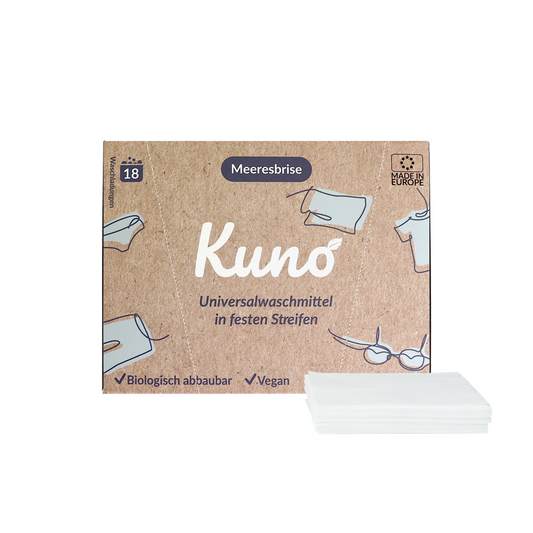 Kuno - Universalwaschmittelstreifen - 18 Waschladungen - Made in EU (german packaging only)