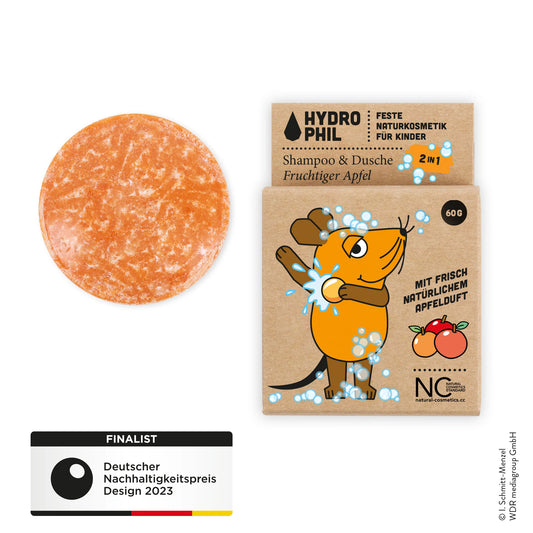 HYDROPHIL – Kinder Shampoo & Dusche Fruchtiger Apfel - Maus