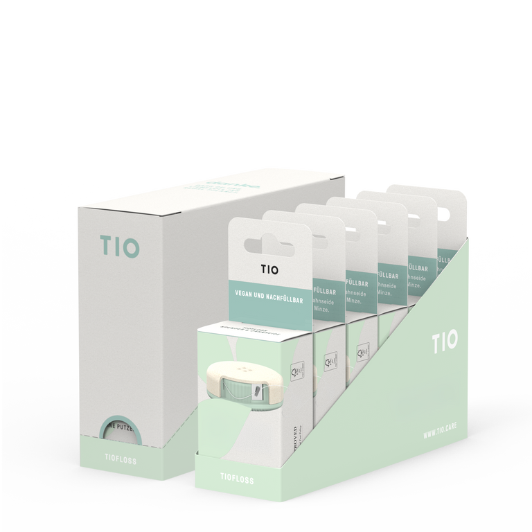 TIOFLOSS – dental floss dispenser (pack of 6)